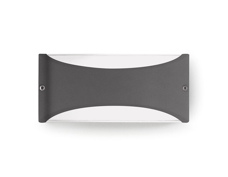 GEALUCE Applique in alluminio bianco-antracite-marrone IP54 LED GEALUCE Applique in alluminio bianco-antracite-marrone IP54 LED